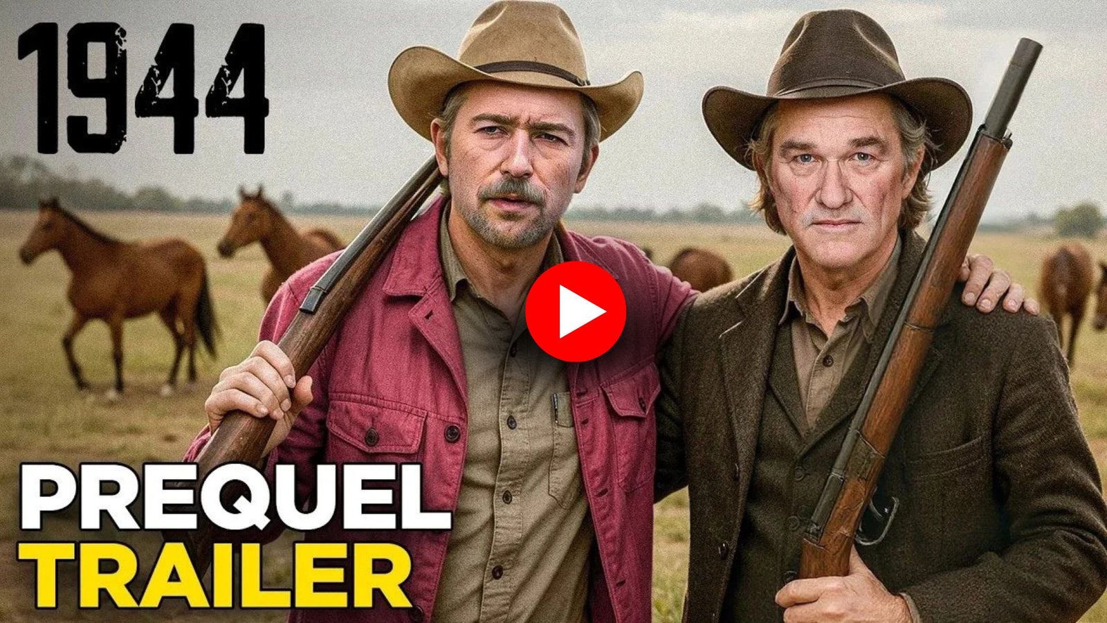 Yellowstone 1944 Trailer: Kurt Russell & Brandon Sklenar Battle in WWII Dutton Epic